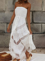 Partykleider Weiß Backless Semi Formal Dress