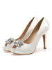 Peep Toe High Heels Stiletto Strass Chic Slip-On 4.1\