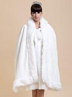 Pelzmantel Weiß mit Umlegekragen Pelzjacke Kunstfell Jacke Kunstpelz Wintermantel