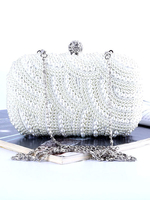 Perlen Clutch Bags Hochzeit Braut Geldbörse Perlen Abend Party Handtaschen