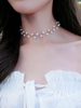 Perlen Collier Halskette Zweig Kragen Halskette Frauen Schmuck