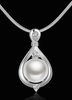 Perlen Halskette Strass Brautschmuck Hochzeit