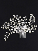Perlen Kamm Hochzeit Kopfschmuck Perlen Haarschmuck