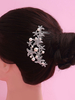 Perlen Kamm Silber Hochzeit Kopfschmuck Sterne Braut Haarschmuck