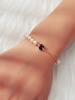 Perlenarmband Rosa herzförmige Gliederkette Herzmuster-Armbänder