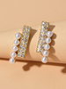 Perlenohrringe Vintage Frauenschmuck