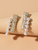 Perlenohrringe Vintage Frauenschmuck