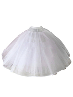 Petticoat für Hochzeit Lycra Spandex Mittellänge in Weiß