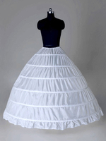 Petticoat für Hochzeit Polyester A-Linie in Weiß