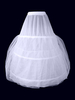 Petticoat für Hochzeit Polyester Mittellänge in Weiß