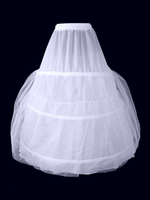 Petticoat für Hochzeit Polyester Mittellänge in Weiß