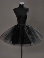 Petticoat für Hochzeit Tüll kurzes Kleid in schwarz ohne Knochen Flare