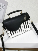 Piano Pattern Two Tone Square Bag