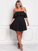 Plus Größe im schicken & modischen Style Polyester für Sommer mit halben Ärmenln für Straßen-Style
