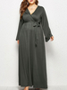 Plus Size Kleid für Frauen Deep Grey Casual Dress