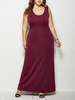 Plus Size Maxikleid für Frauen Ärmellose Damenkleider