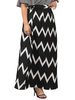 Plus Size Rock für Frauen Schwarzes Polyester Lässiges; übergroßes; langes Kleid