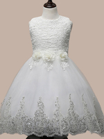 Prinzessin Girl Dress Manadlian Kind Mädchen Brautkleid Abendkleid mit Pailletten Strapless langen Rock-Organza 2-12 Jahre 5 Farben