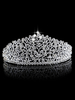 Prinzessin Krone Hochzeit Tiara Braut Kopfschmuck Strass Royal Haarschmuck