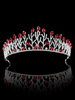 Prinzessin Tiara Crown Bridal Headpieces rote königliche Hochzeit Haarschmuck