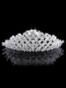 Prinzessin Tiara Crown Hochzeit Strass Perlen Braut Kopfschmuck