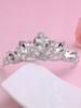 Prinzessin Tiara Hochzeit Silber Krone Braut Kopfschmuck Strass Royal Hair Accessories