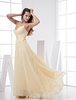 Prom-Kleid aus Chiffon in Narzissengelb