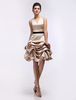 Prom-Kleid aus Satin in Champagnerfarbe