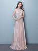 Prom Kleider lange weiche rosa Satin Abendkleid Halter Perlen Plissee bodenlangen formale Party Kleid
