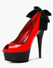 PU-Leder Bögen Sexy Pumps