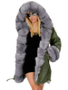 Puffer Coats Hooded Zipper mit langen Ärmeln Oberbekleidung