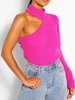 Pullover für Frauen Rose Long Sleeves Cut Out Pullover