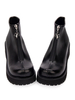 Punk Lolita Schuhe Metallic Zipper Plattform High Top Lolita Ankle Boots