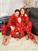 Pyjamas Familien Rot Printed Overalls für Frauen Faschingskostüme