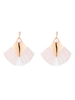 Quaste Ohrringe Fringe Pearl Metall überbackene Ohrringe Statement Schmuck