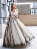 Quinceanera Kleider Schwarz Luxus Tüll Ballkleider Perlen Perlen Maxi Frauen Pageant Kleid