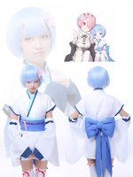 Re Zero Start Leben in einer anderen Welt Rem Kindheit Cosplay Kostüm Set