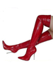 Red Sexy Schuhe Frauen Spitz Stiletto Heel Overknee Stiefel High Heel Oberschenkel Hohe Stiefel