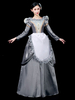 Retro Kostüme Bestickte Polyester Kopfbedeckung Schürze Kleid Marie Antoinette Kostüm Set Retro Vintage Kleidung