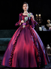 Retro Kostüme Kleid für Frauen Ture Red Euro-Style Marie Antoinette Kostüm 18. Jahrhundert Kostüm