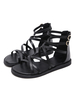 Riemchen flache Sandalen Strand Gladiator Sandalen Damenschuhe