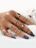 Ring 12 Stk Set Fabelhafter Metall für Kreuzfahrt im schicken & modischen Style Ring