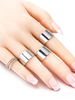 Ring 6 Stk Set Modischer Metall für Abend im schicken & modischen Style Ring
