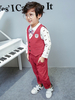 Ring Bearer Anzug Jungen Outfit Red Stripes Hosen Weste Shirts Kinder 3 Stück Set