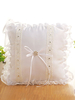 Ring Bearer Kissen Hochzeit White Lace Strass Hochzeit Zeremonie liefert