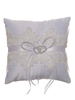Ring Bearer Kissen Spitze White Satin Ribbons Hochzeit Kissen