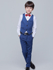 Ring Bearer Outfit Dark Navy Jungen Anzüge Hochzeit Smoking Kids Formelle Kleidung 4 Stück