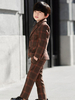 Ring Bearer Outfit Hochzeit Smoking Jungen Anzüge Plaid Kinder Formelle Kleidung 5 Stück