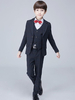 Ring Bearer Outfit Hochzeit Smoking Jungen Anzüge Schwarz Kinder Formelle Kleidung 5 Stück