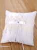 Ring Bearer Pillows Lace Bows weiße Hochzeitszeremonie Lieferungen